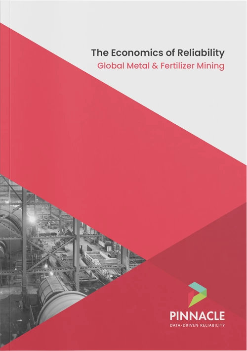 A gray and red book cover with the title "The Economics of Reliability: Global Metal & Fertilizer Mining" and a partial black and white image of industrial machinery.