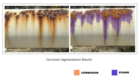 Example of Corrosion Segmentation Results